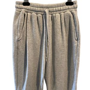 Kids Fabletics gray joggers sweatpants cuffed bottoms